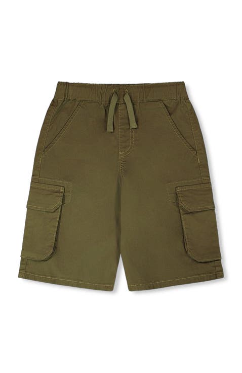 Stretch Twill Bermuda with Cargo Pockets