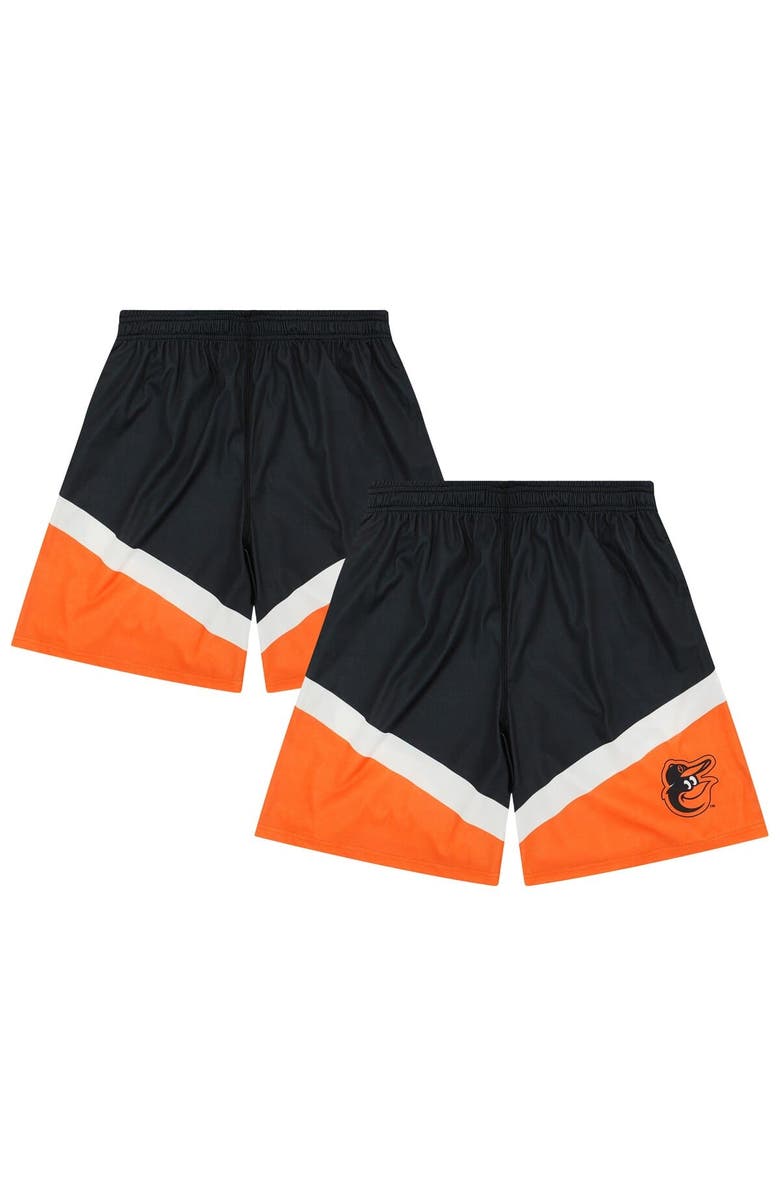 FOCO Men's FOCO Black/Orange Baltimore Orioles Colorblocked Shorts, Main, color, Black