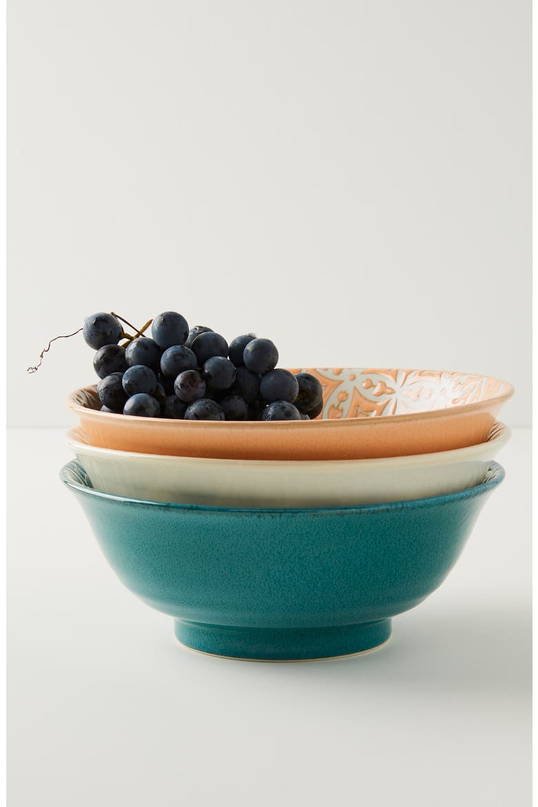 Anthropologie Morocco Bowl, Main, color, WHITE