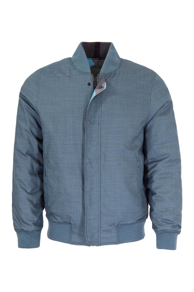 Jenkin Reversible Bomber Jacket, Main, color, Slate