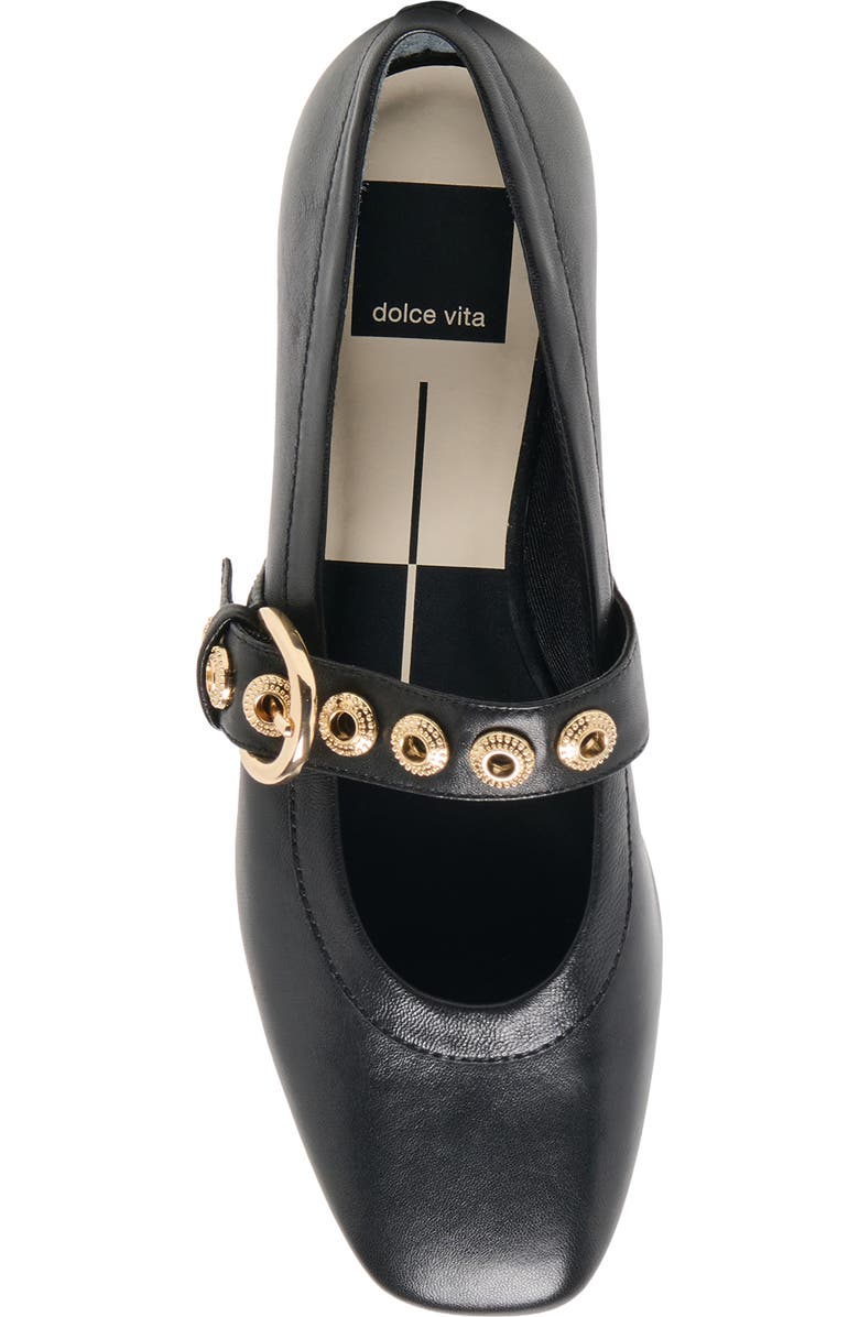 Dolce Vita Marten Mary Jane Ballet Flat, Alternate, color, Black Leather