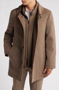 Hart Schaffner Marx MacBeth Wool Blend Coat with Bib