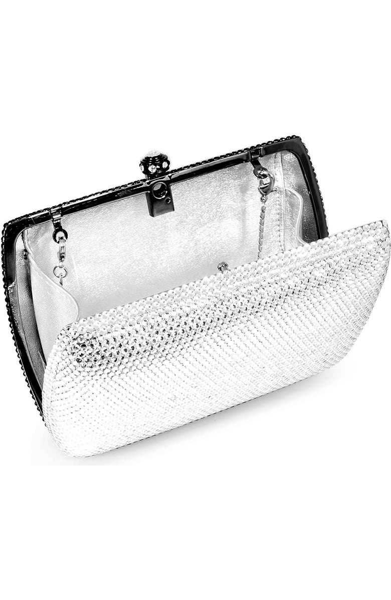 DOLLI Sage Two-Tone Crystal Clutch, Alternate, color,