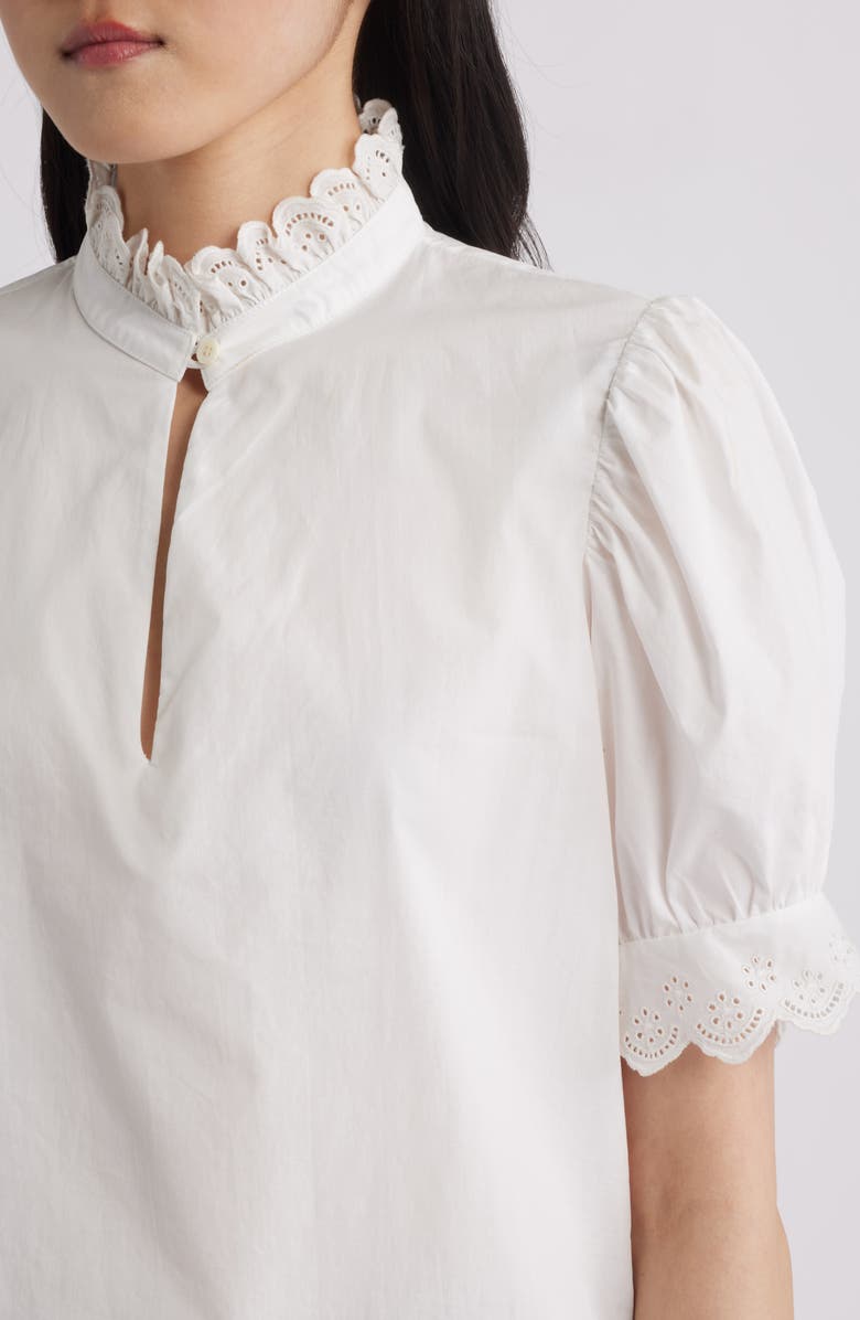 FRAME The Eyelet Inset Top, Alternate, color,