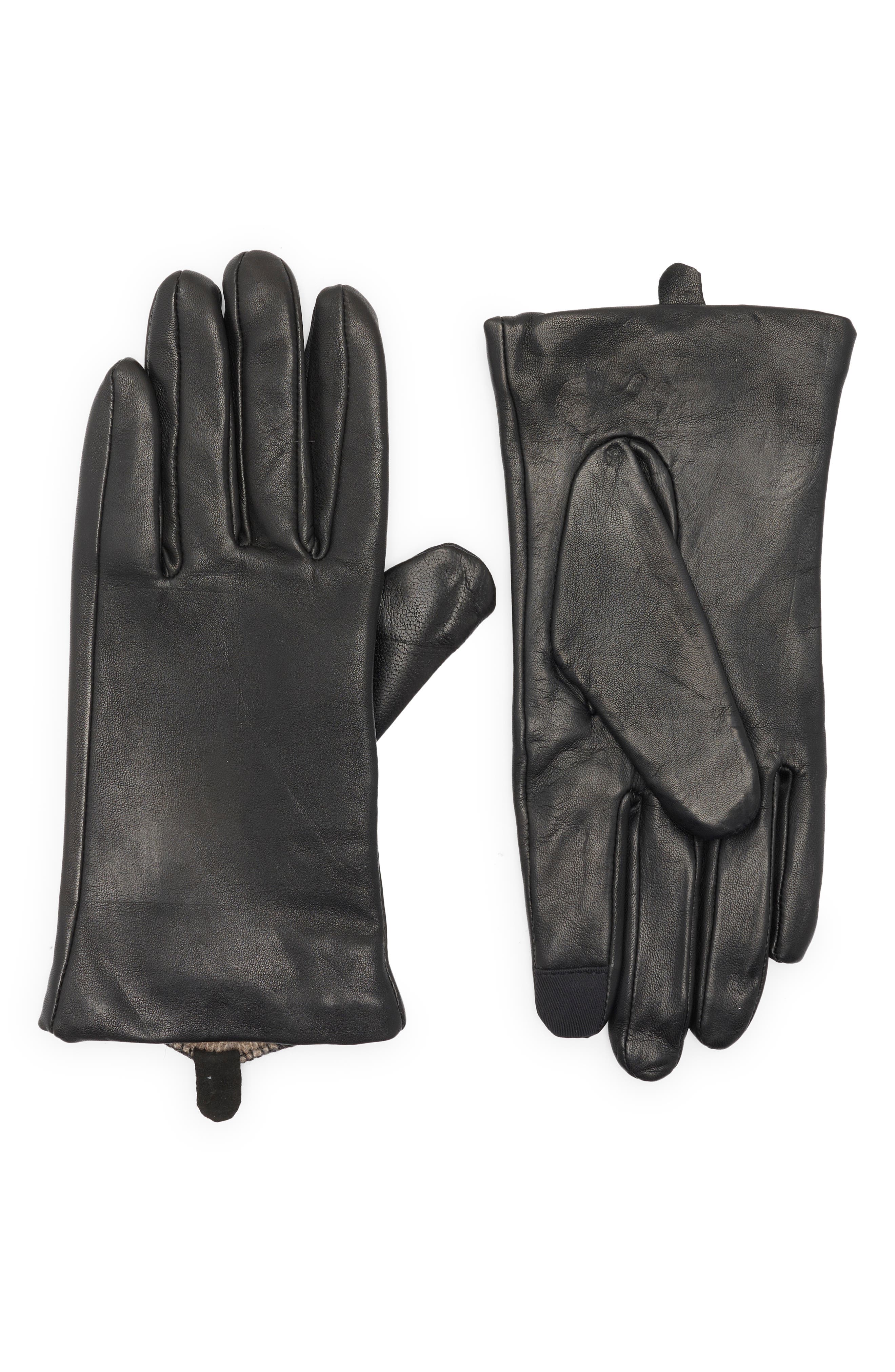 Cashmere Lined Leather Smart Gloves