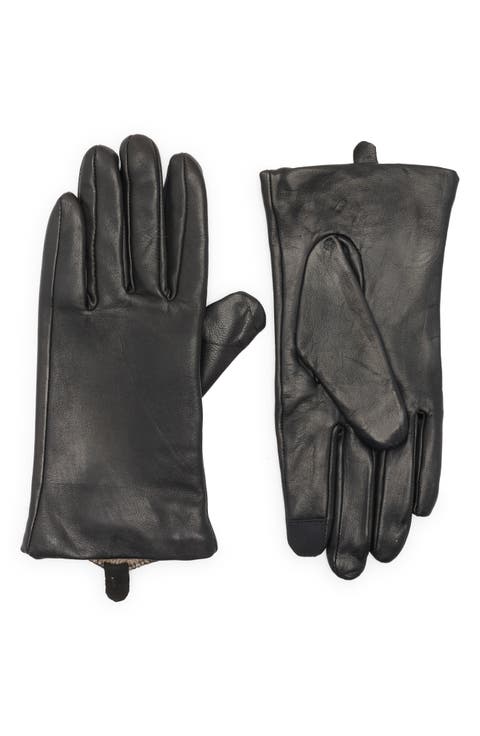 Cashmere Lined Leather Smart Gloves