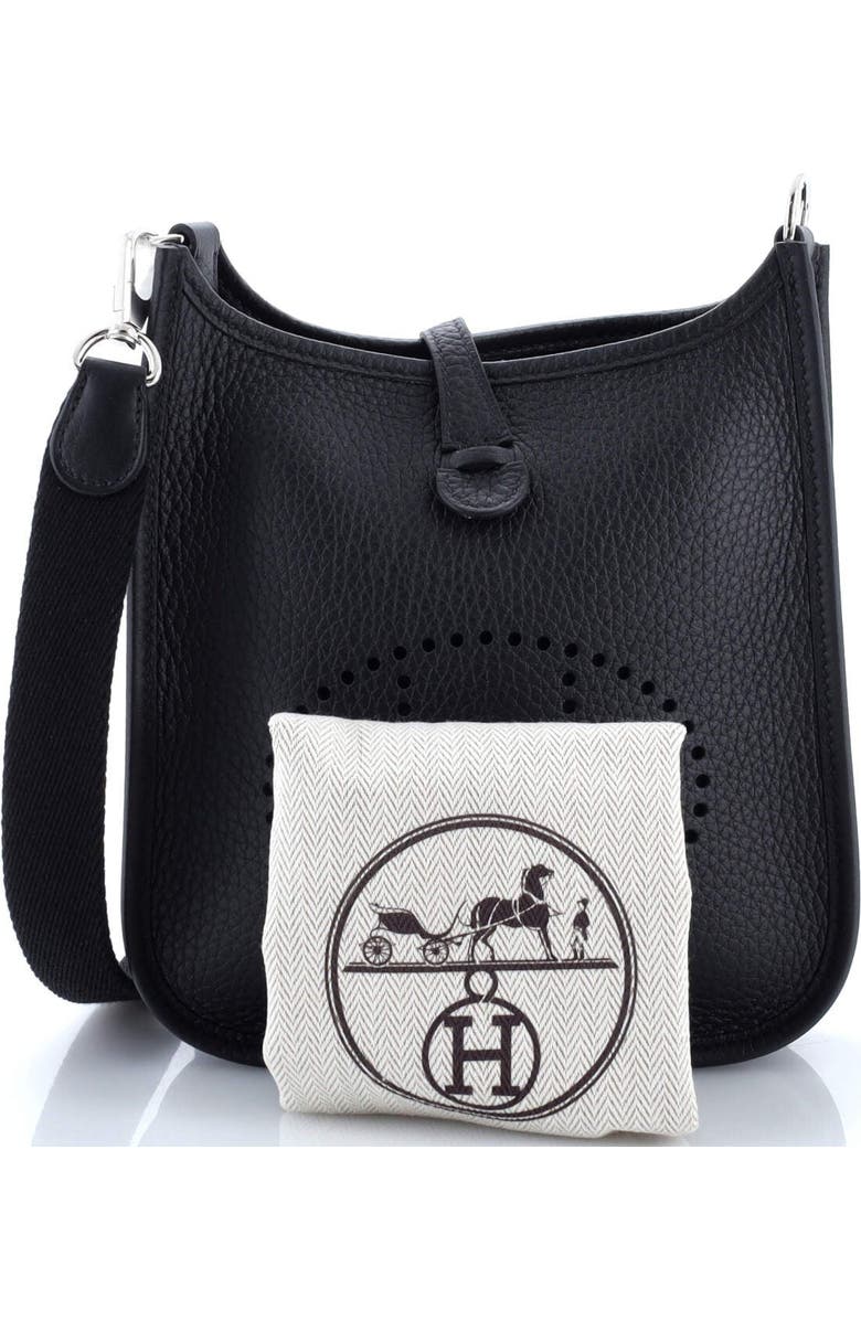 Pre-Owned Hermes Evelyne Bag Gen III Clemence TPM, Alternate, color, Noir