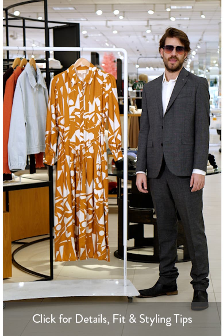 Long Sleeve Geometric Shirtdress video
