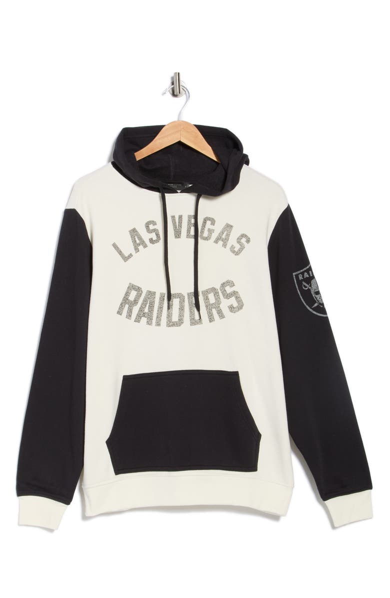 Junk Food Goal Line Raiders Hoodie, Alternate, color, Sugar True Black