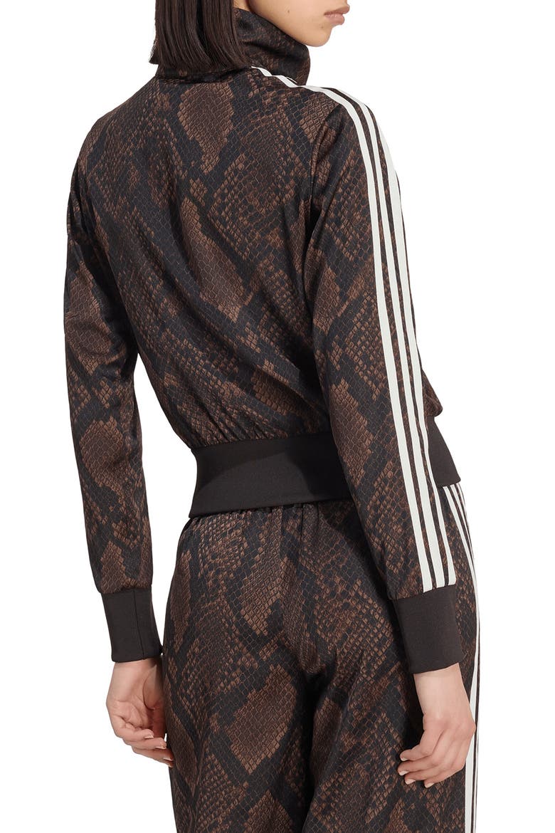 Snakeskin Print Track Jacket, Alternate, color, EARTH STRATA/ AURORA COFFEE