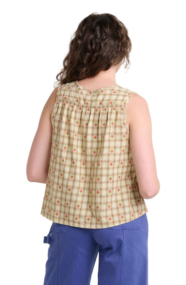 Toad & Co Manzana Button Front Tank, Alternate, color, Barley Strawberry