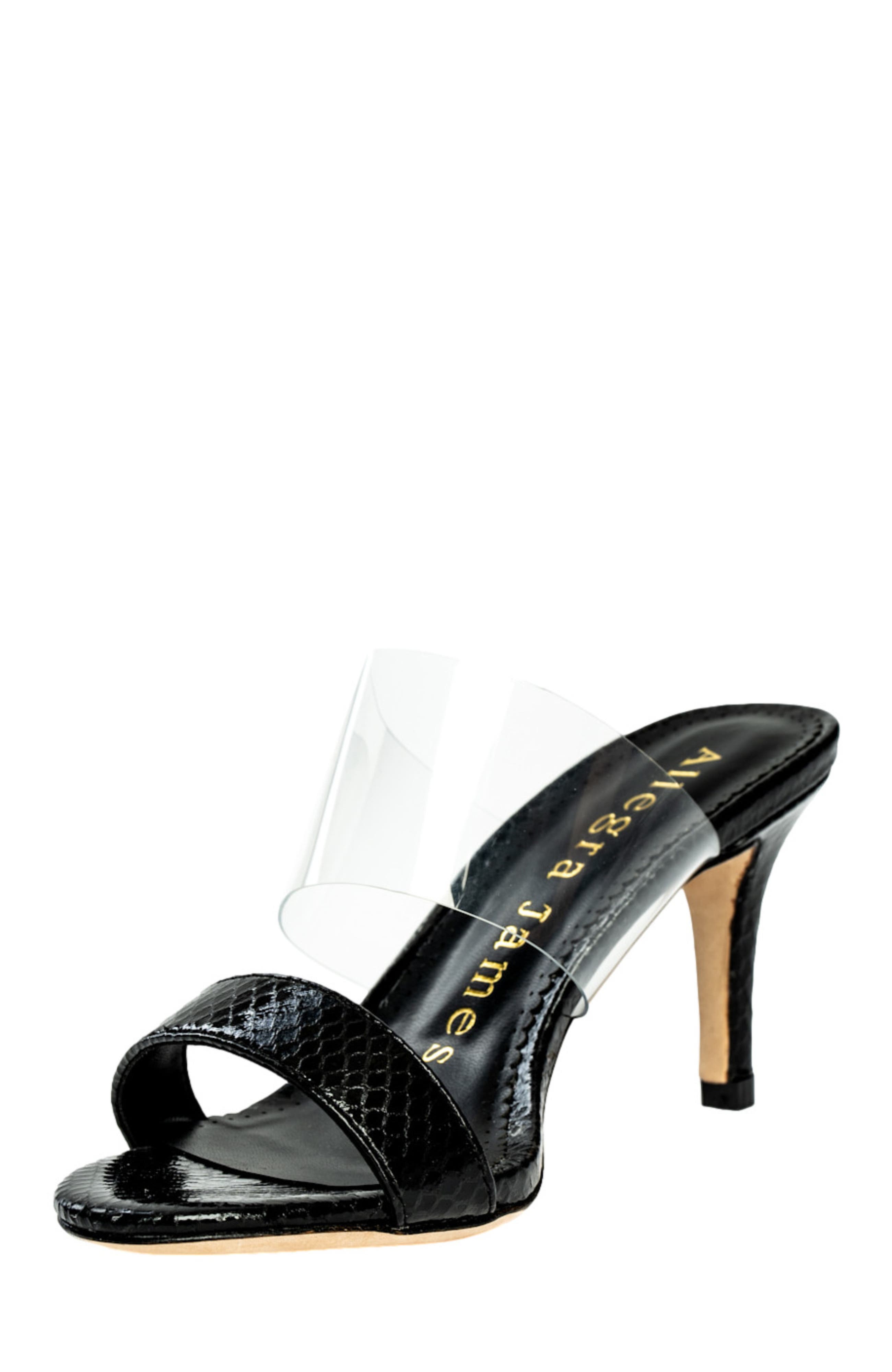 Allegra James Chelsea Snake Print Sandal, Alternate, color, 