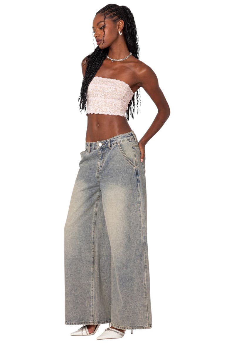Nadine Lace Crop Tube Top, Alternate, color, LIGHT-PINK
