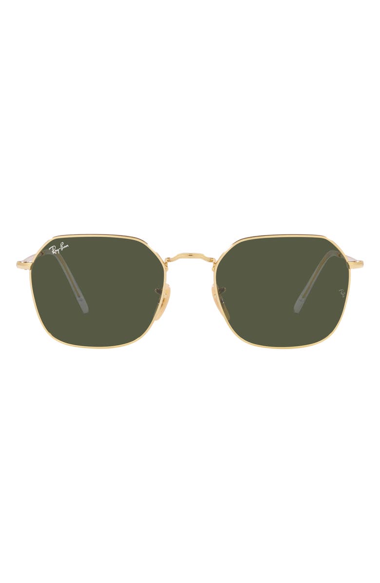 Ray-Ban Jim 53mm Irregular Sunglasses, Main, color, Gold Flash