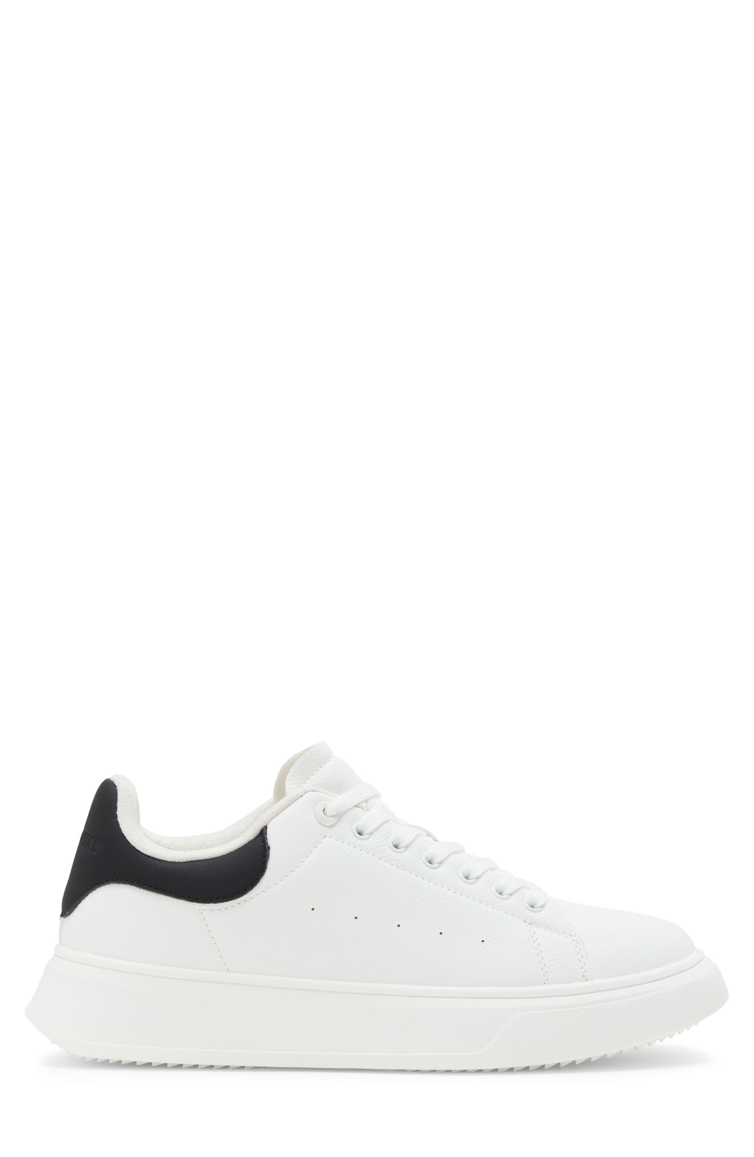 P-Rizz Faux Leather Sneaker, Alternate, color, WHITE