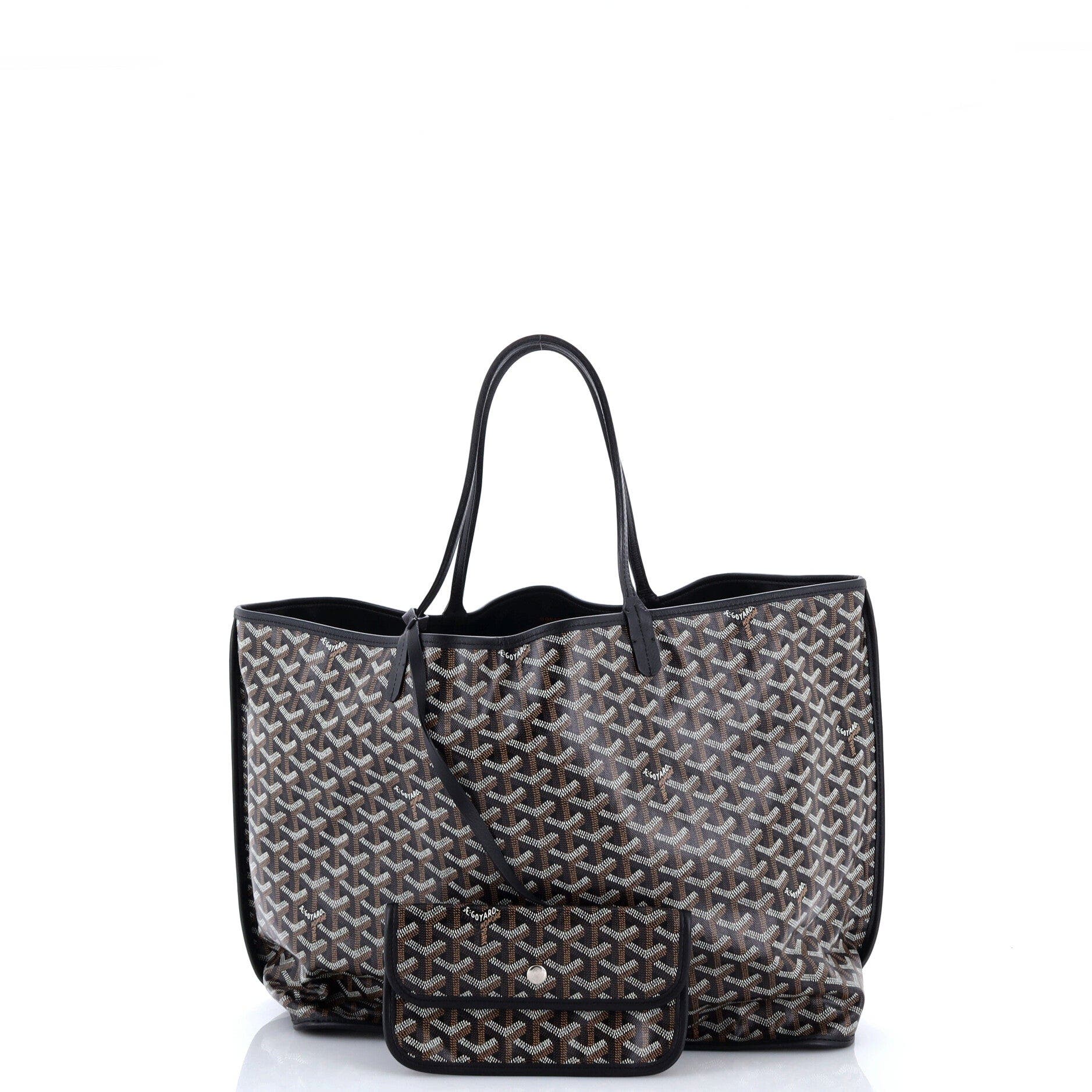 Anjou Reversible Tote Coated Canvas GM, Alternate, color, Black