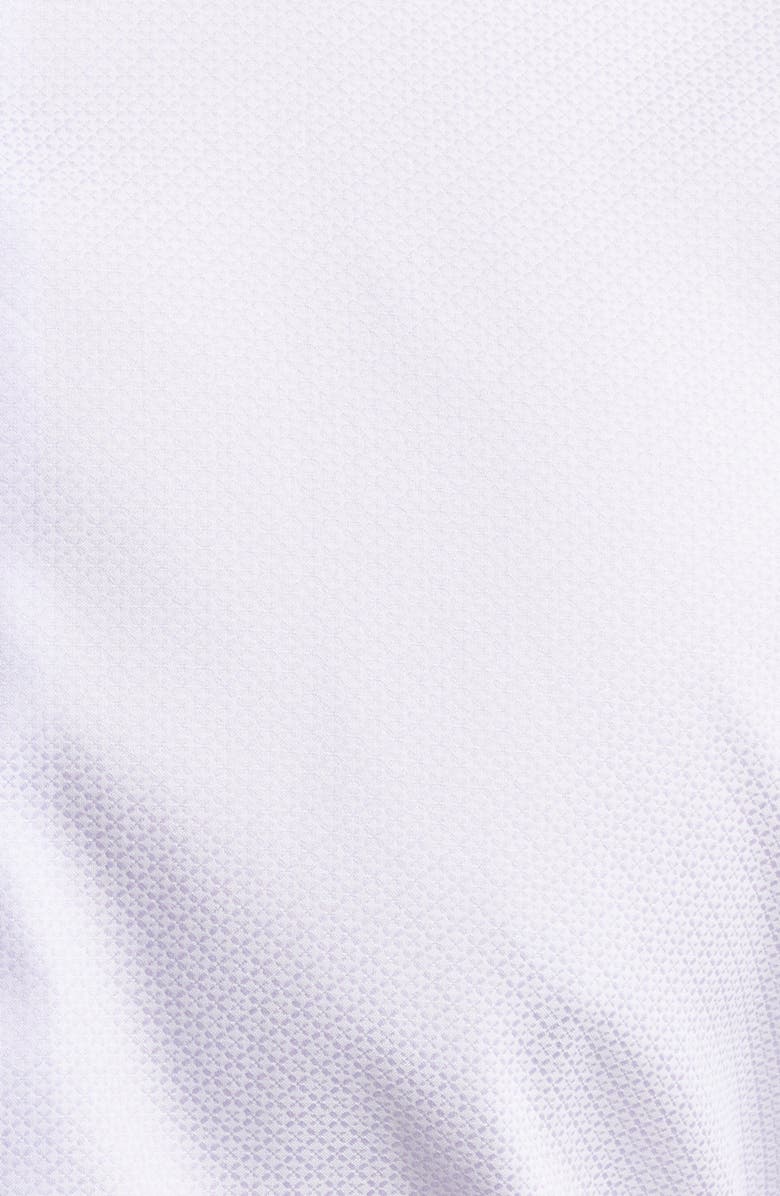 David Donahue Trim Fit Check Cotton Dress Shirt, Alternate, color, Lilac