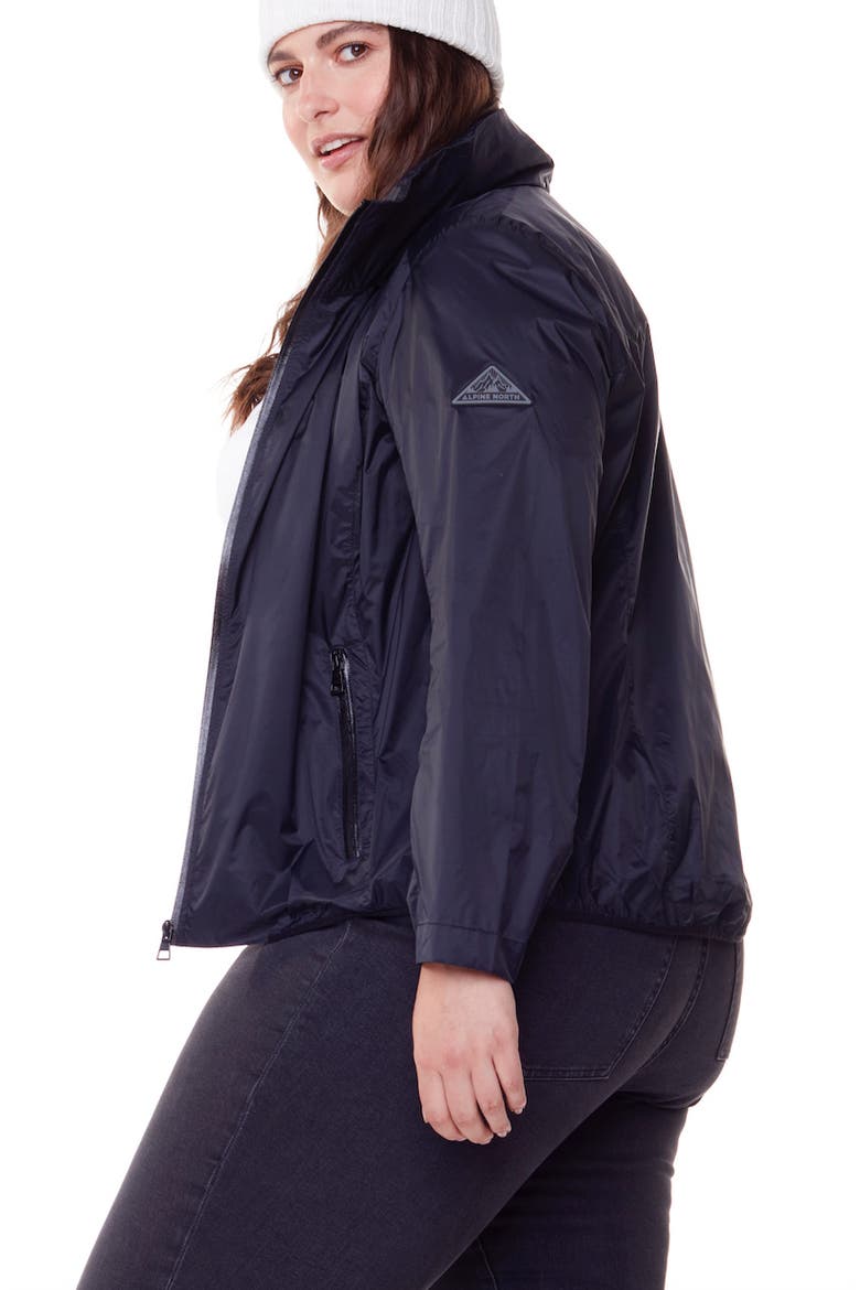PELLY PLUS SIZE - Recycled Ultralight Windshell Jacket, Main, color, BLACK