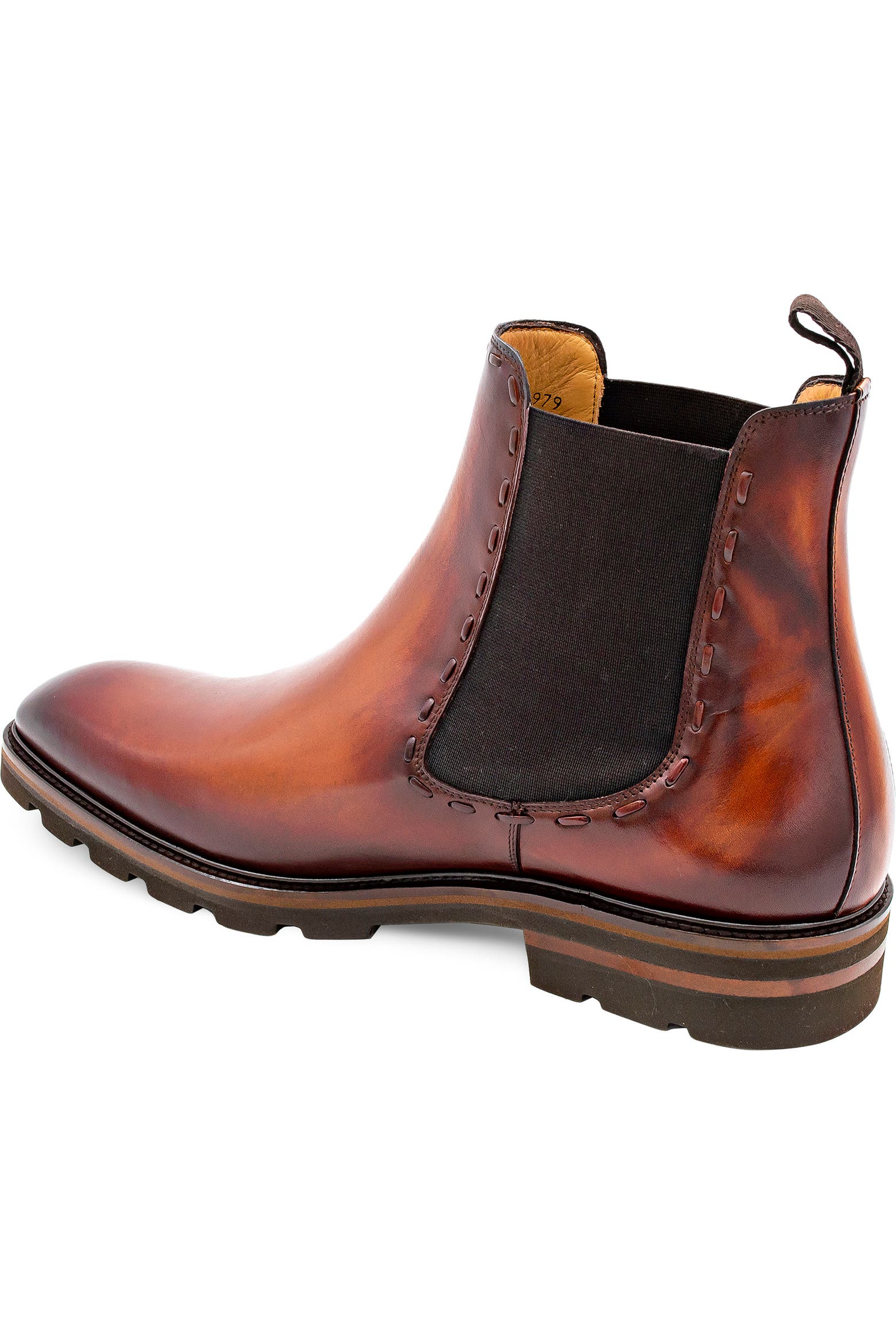 Burnish Color Code Mezlan Lugged Chelsea Boot (Men) | Nordstrom