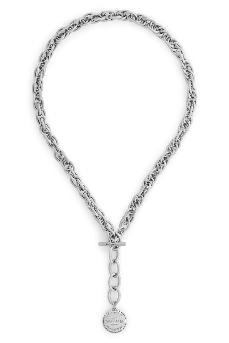 Heritage Twist Link Chain Necklace, Alternate, color, SILVER