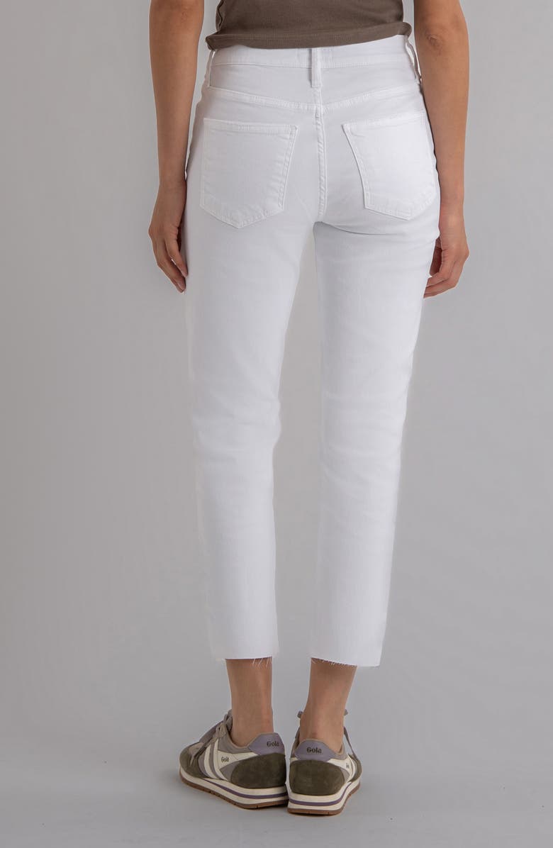 KUT from the Kloth Rachael Fab Ab High Waist Raw Hem Crop Mom Jeans, Alternate, color, 