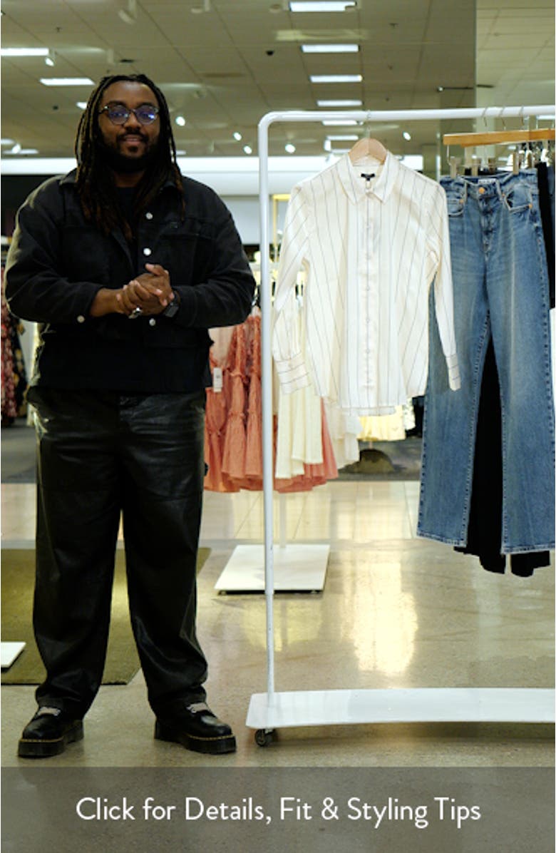 Saige Stripe Button-Up Shirt, sales video thumbnail