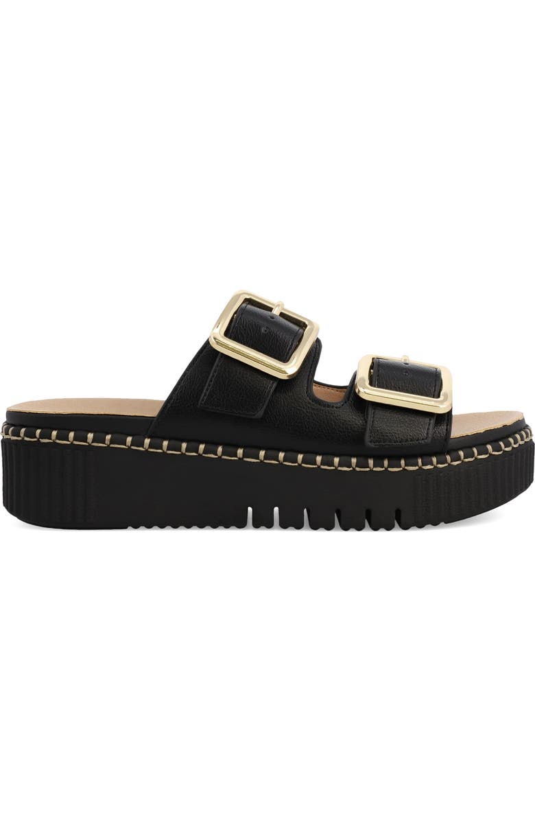 MIA Jacinta Buckle Strap Platform Sandal, Alternate, color, Black