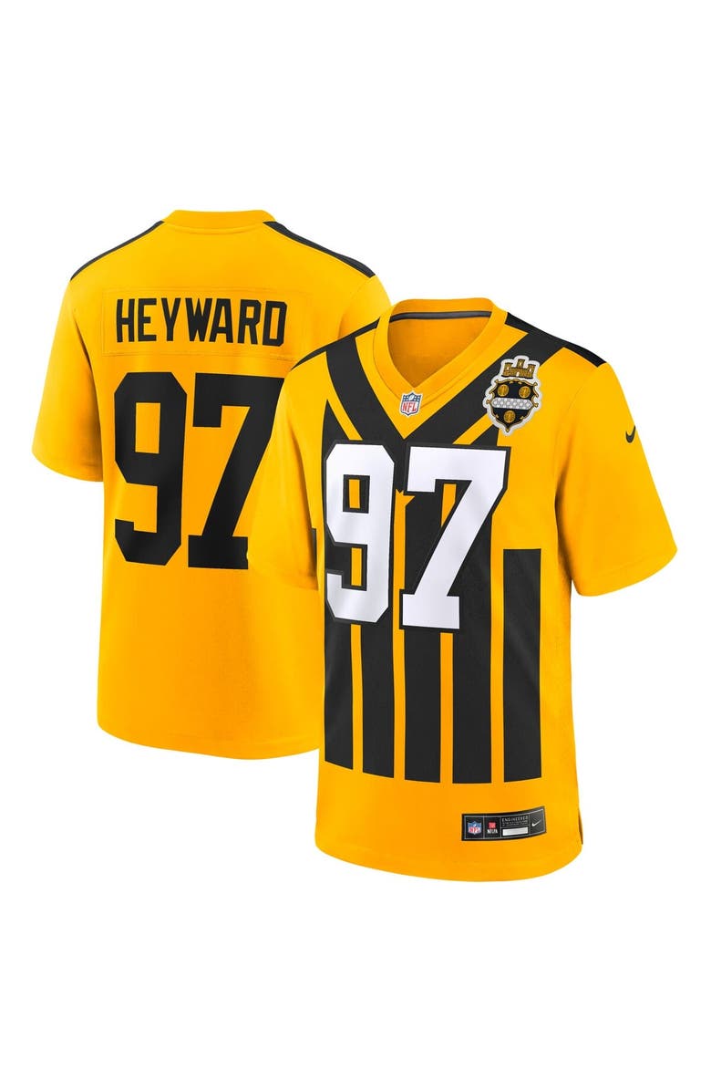 Nike Men's Nike Cameron Heyward Gold Pittsburgh Steelers Alternate 1933 Throwback Game Jersey, Main, color, Gold