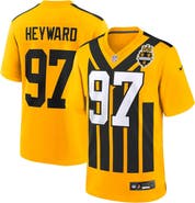 Nike Men's Nike Cameron Heyward Gold Pittsburgh Steelers Alternate 1933 Throwback Game Jersey