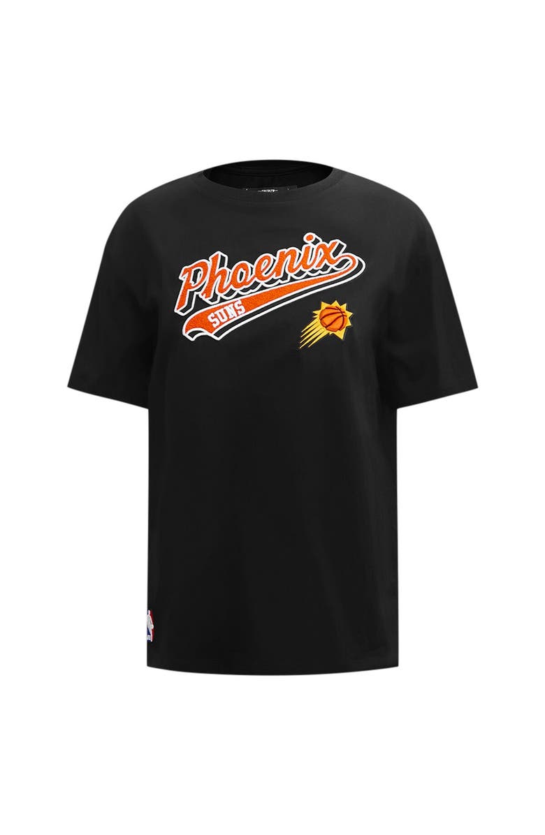 PRO STANDARD Women's Pro Standard Black Phoenix Suns Script Boyfriend T-Shirt, Alternate, color, Black