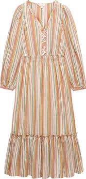 PER UNA BY M&S Stripe Long Sleeve Maxi Dress