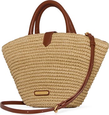 Mini Megan Woven Fan Tote