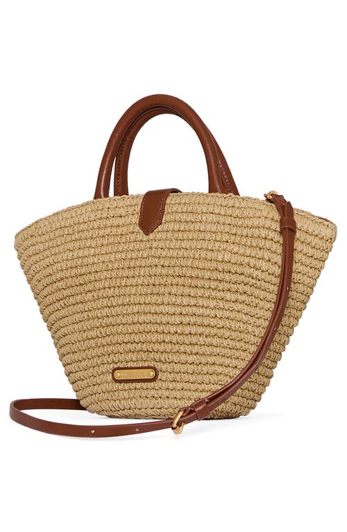 Rebecca Minkoff Megan Mini Fan Tote Bag In Natural/tawny