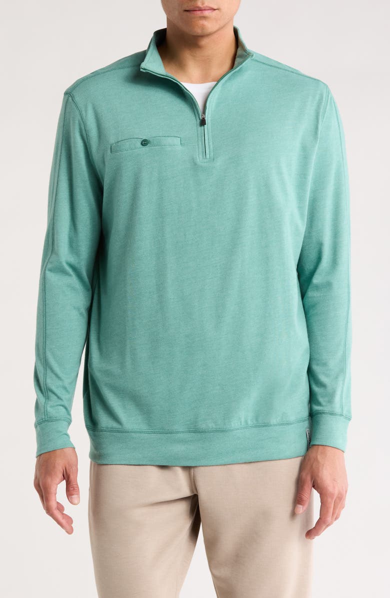 Black Clover Clyde Quarter Zip Golf Pullover, Main, color, 