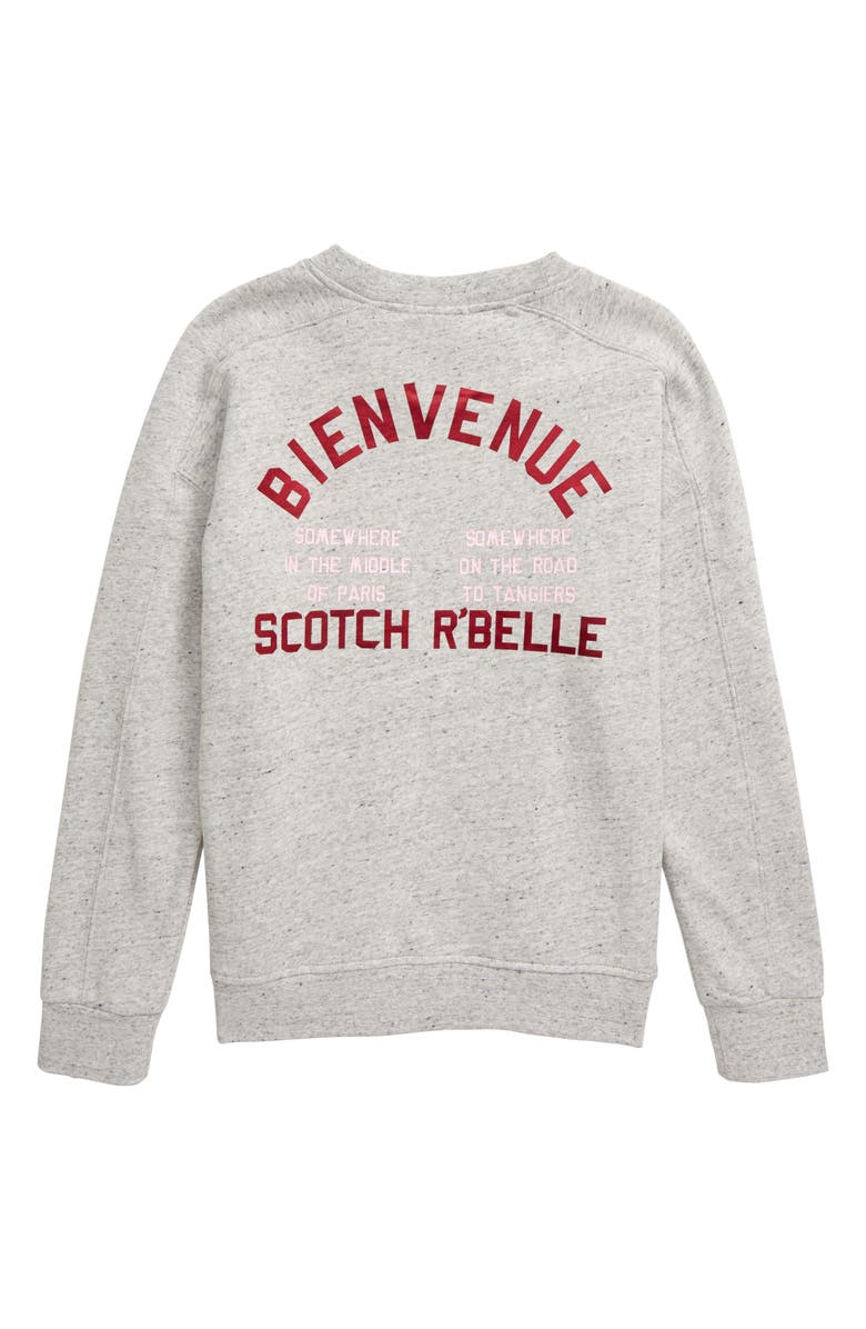 Scotch R'Belle Mélange Artwork Fleece Sweatshirt, Alternate, color, 
