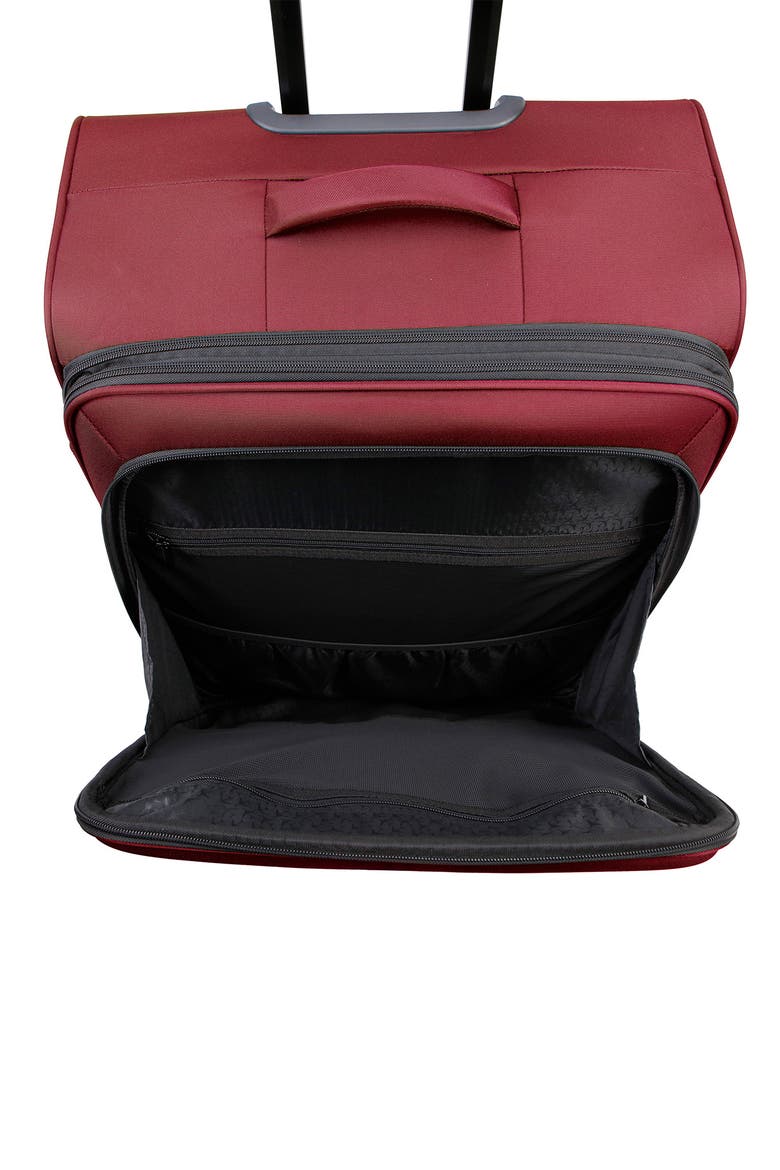 The Venturer 28 Inch Checked Suitcase, Alternate, color, WINE