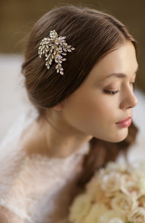 Sahara Crystal Leaf Bendable Hair Clip