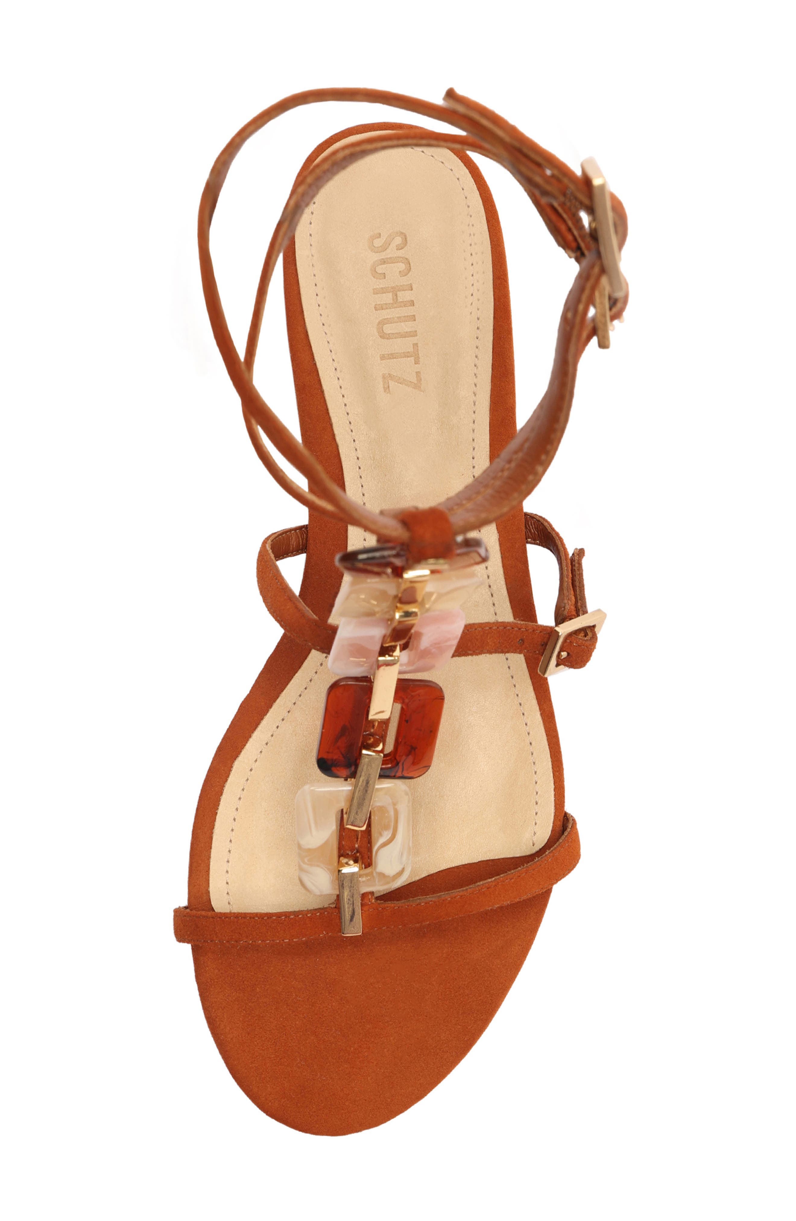 Schutz Cassandra Embellished Sandal, Alternate, color, 