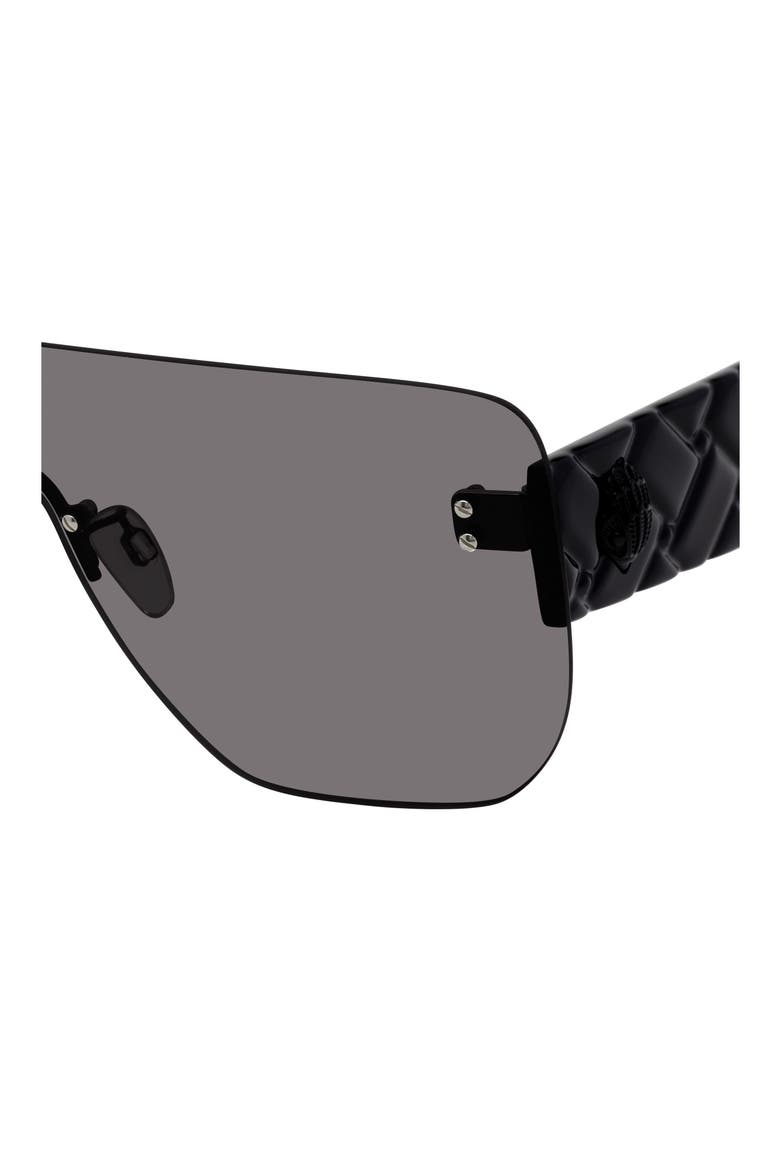 99mm Oversize Shield Sunglasses, Alternate, color, BLACK/ SMOKE