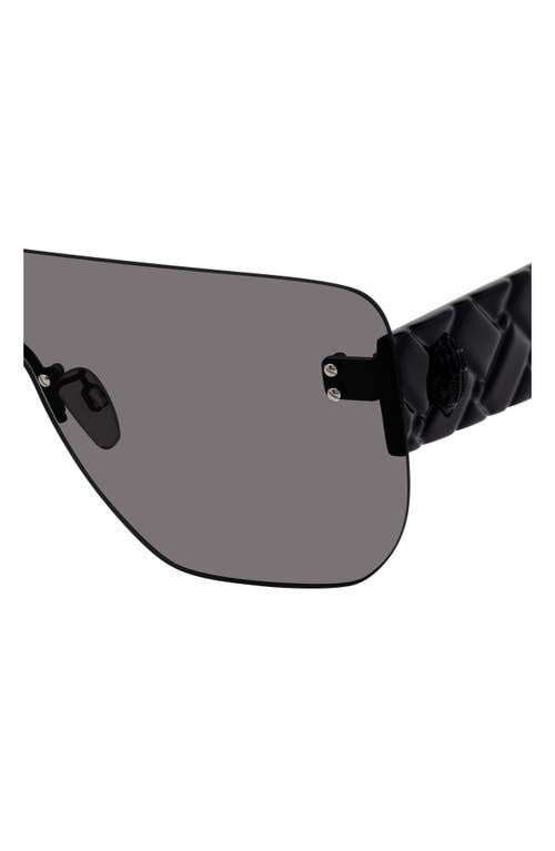 Kurt Geiger London 99mm Oversize Shield Sunglasses In Black/smoke