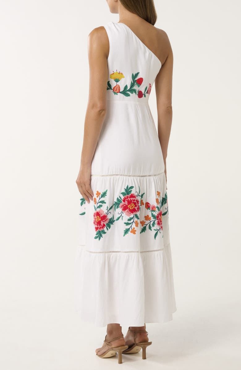 Ever New Ollie One Shoulder Floral Embroidery Dress, Alternate, color, Livia Floral