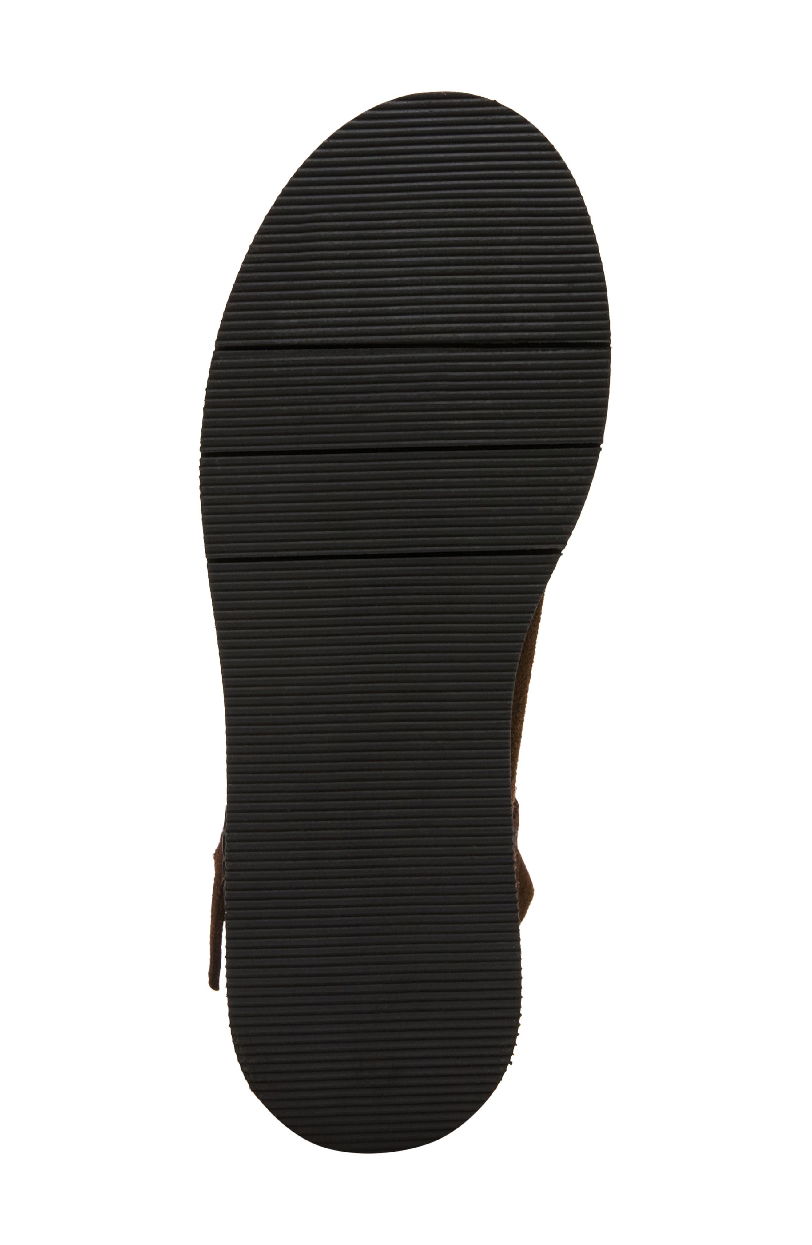 Steve Madden Drift Platform Genuine Shearling Lined Wedge Bootie, Alternate, color, Brown Suede