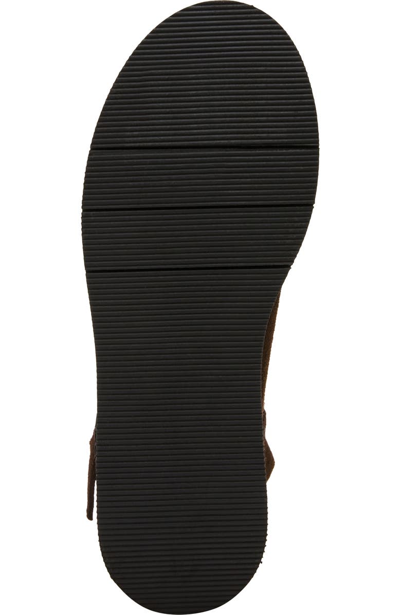 Steve Madden Drift Platform Genuine Shearling Lined Wedge Bootie, Alternate, color, Brown Suede