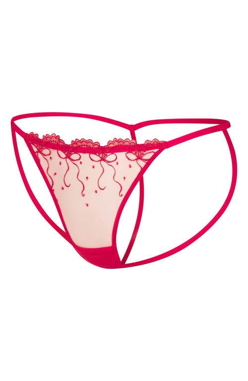 Savage X Fenty Loveline G-string In Timeless Red