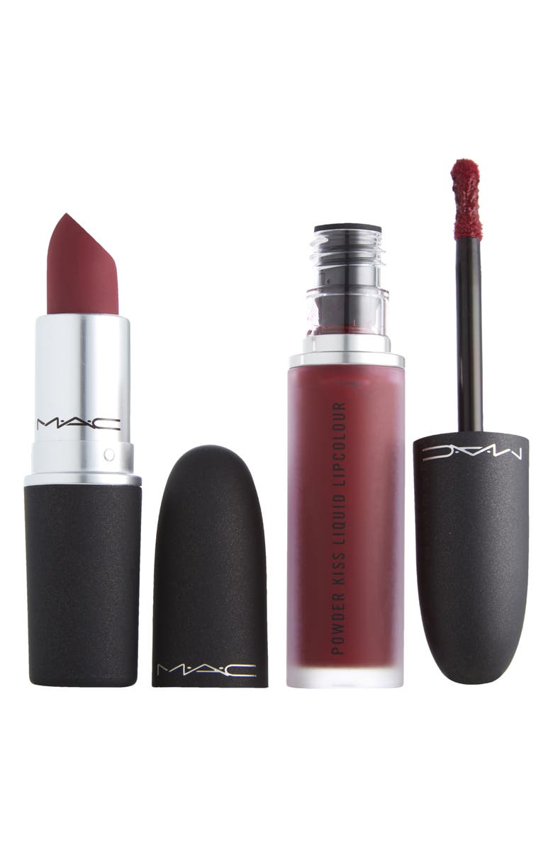 MAC Cosmetics MAC Powder Kiss Lipstick & Liquid Lipstick Set, Main, color, 