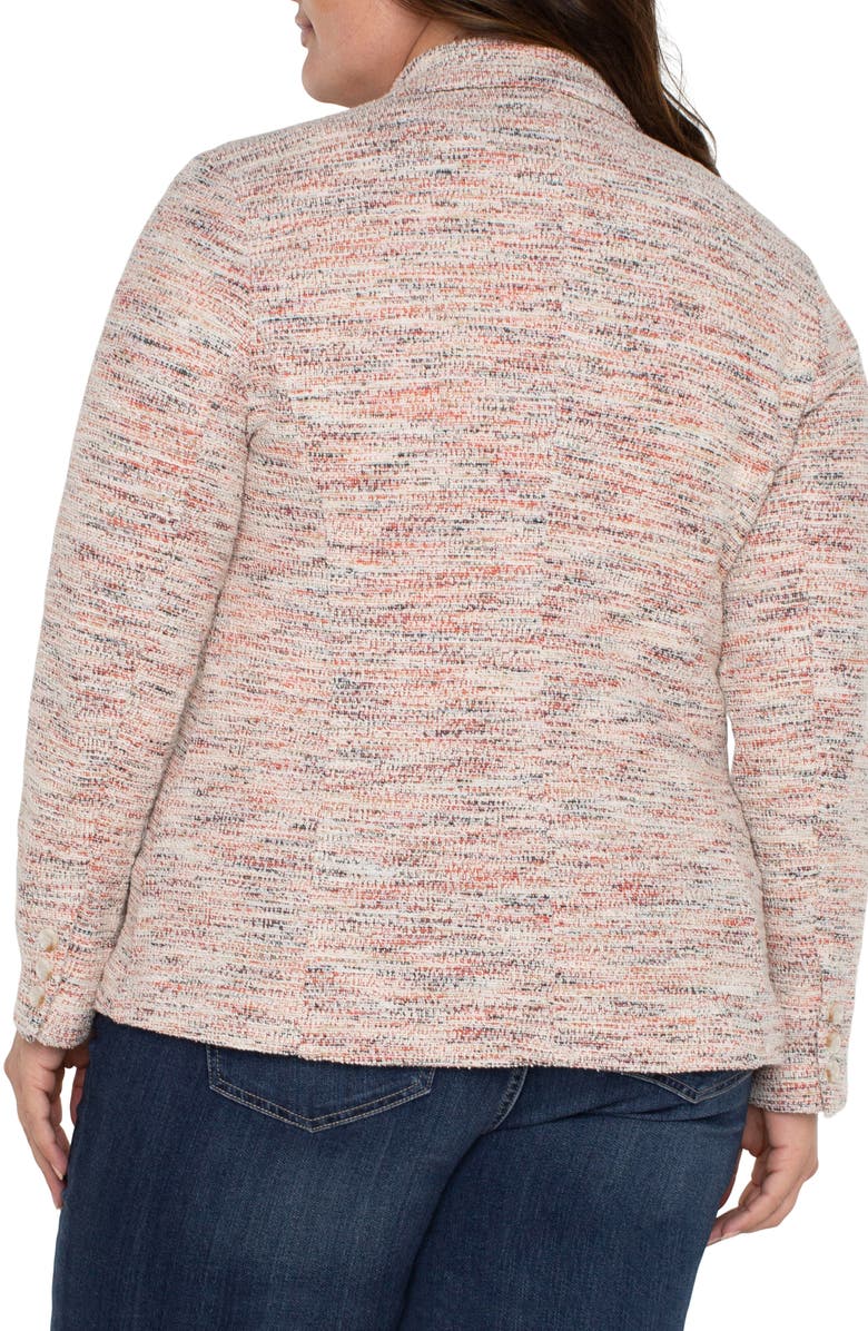 Liverpool Los Angeles Bouclé Fitted Blazer, Alternate, color, Lava Flw Boucle