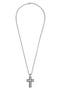 Men's Crystal Cross Pendant Necklace