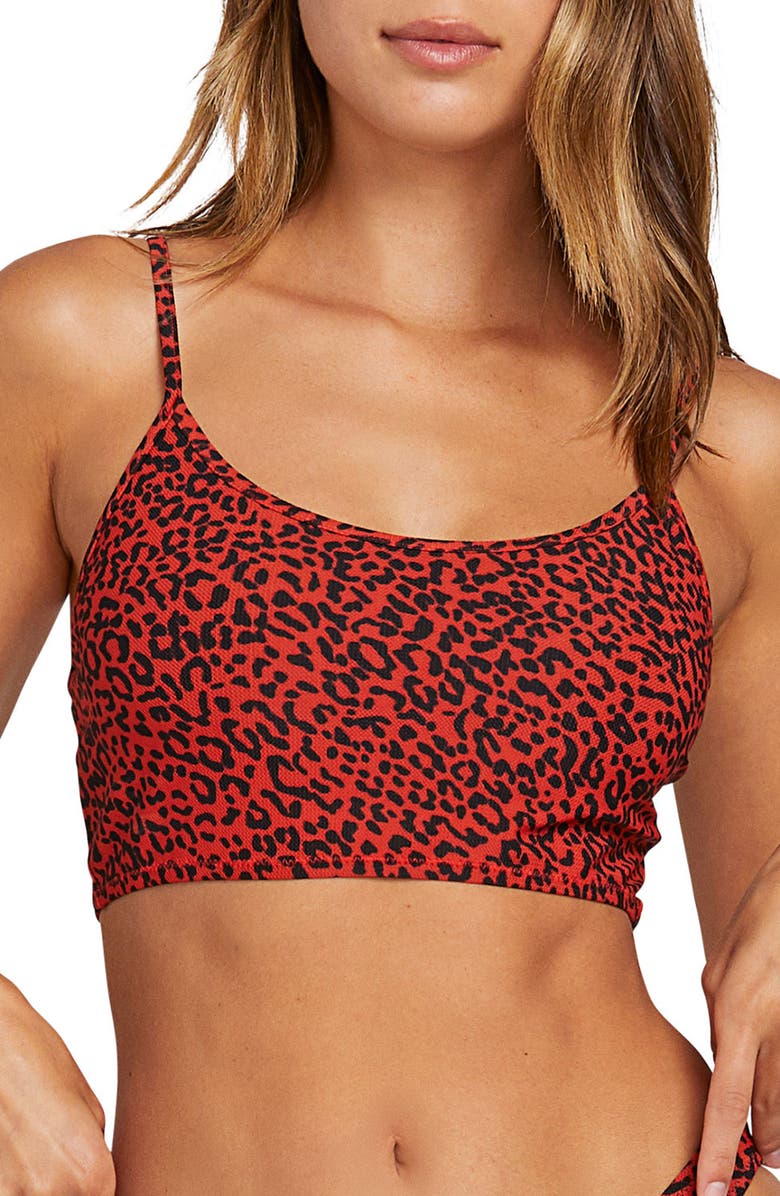 Volcom On the Spot Crop Bikini Top, Main, color, 