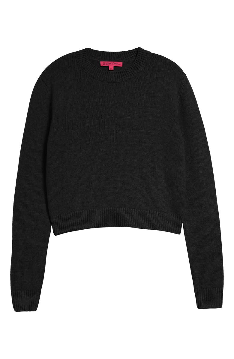 The Elder Statesman Simple Crop Cashmere Sweater, Alternate, color,