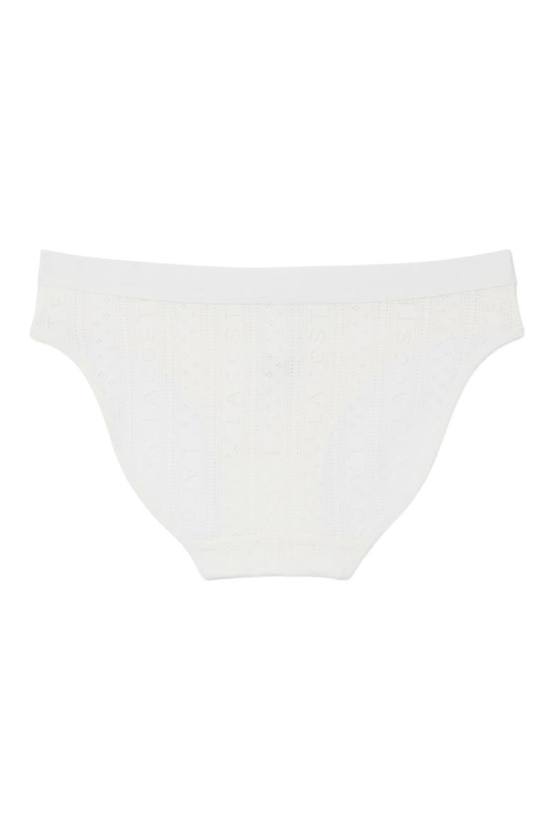 Textured Bikini Briefs, Alternate, color, FLOUR
